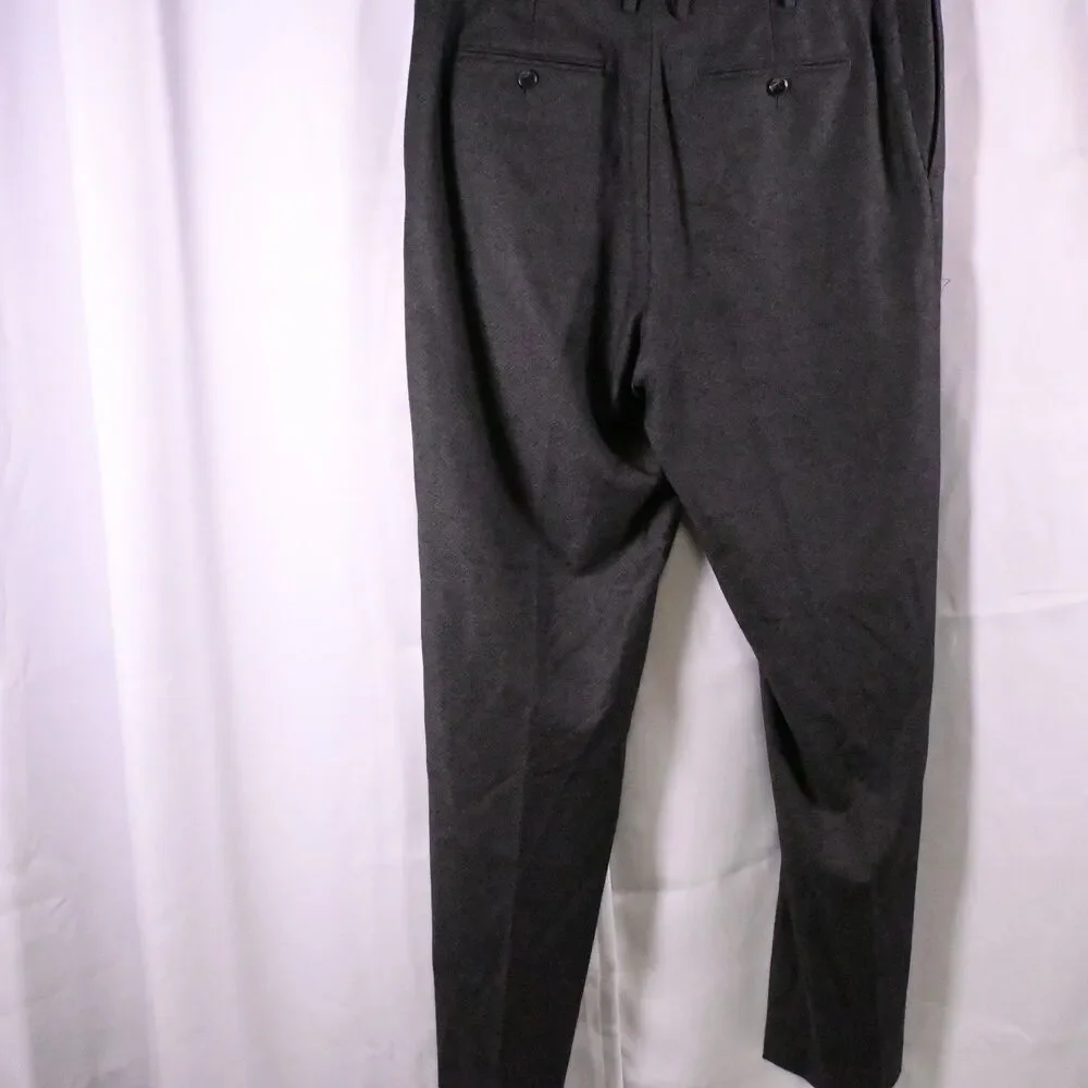 Hart‎ Schaffner Marx Gray Flat Front Dress Pants Men's 38x32 - Picture 2 of 7